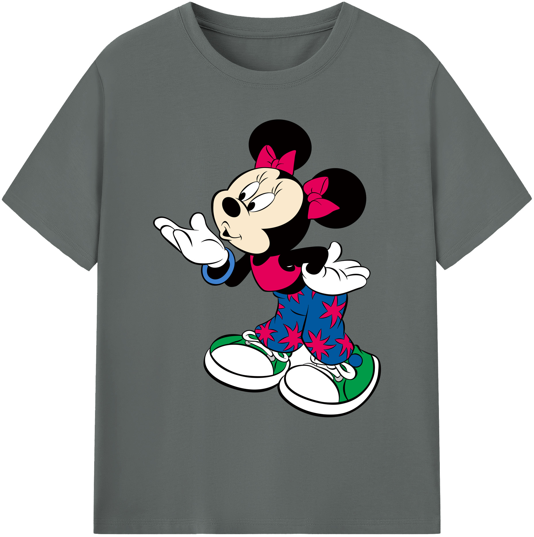 ミッキーマウス Mickey Mouse 綿100％ メンズ半袖Tシャツ｜肌触りやわらか＆通気性